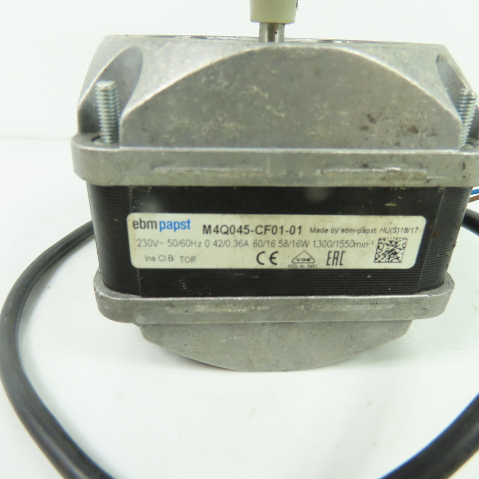 EBM-Papst M4Q045-CF01-01 58/16W Electric Motor 230V 1300/1550RPM