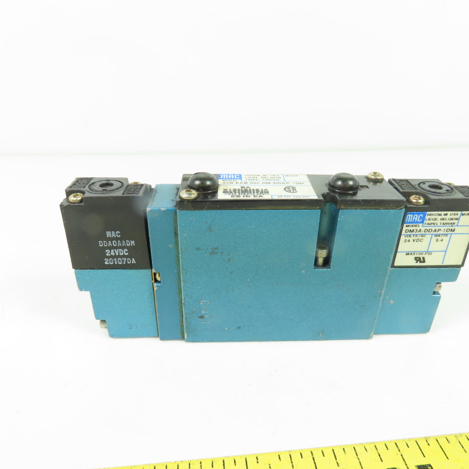 MAC 92B-EAB-000-DM-DDAP-1DM Solenoid Air Valve 24VDC 35-120 PSI