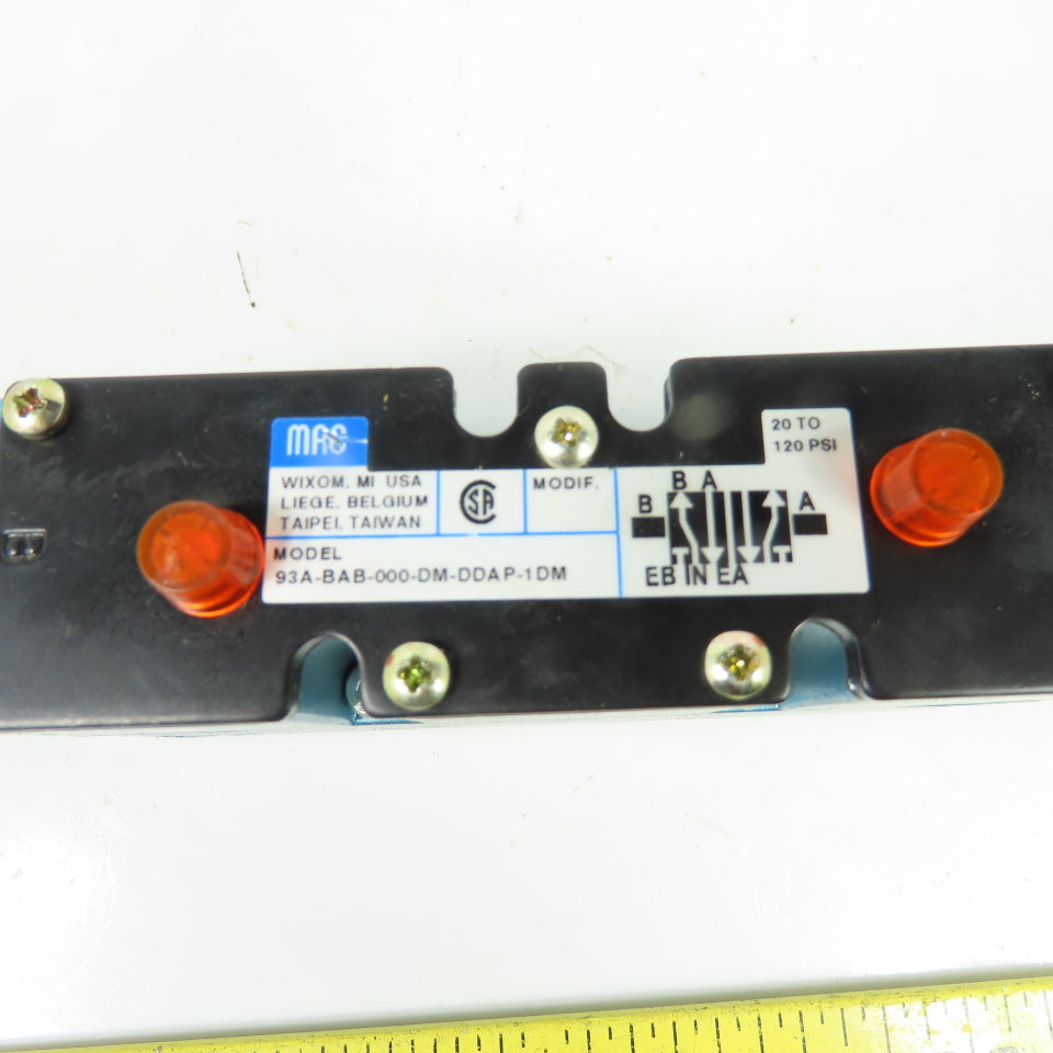 MAC 93A-BAB-000-DM-DDAP-1DM 5/2 Way Solenoid Valve 24VDC 5.4W 120 PSI
