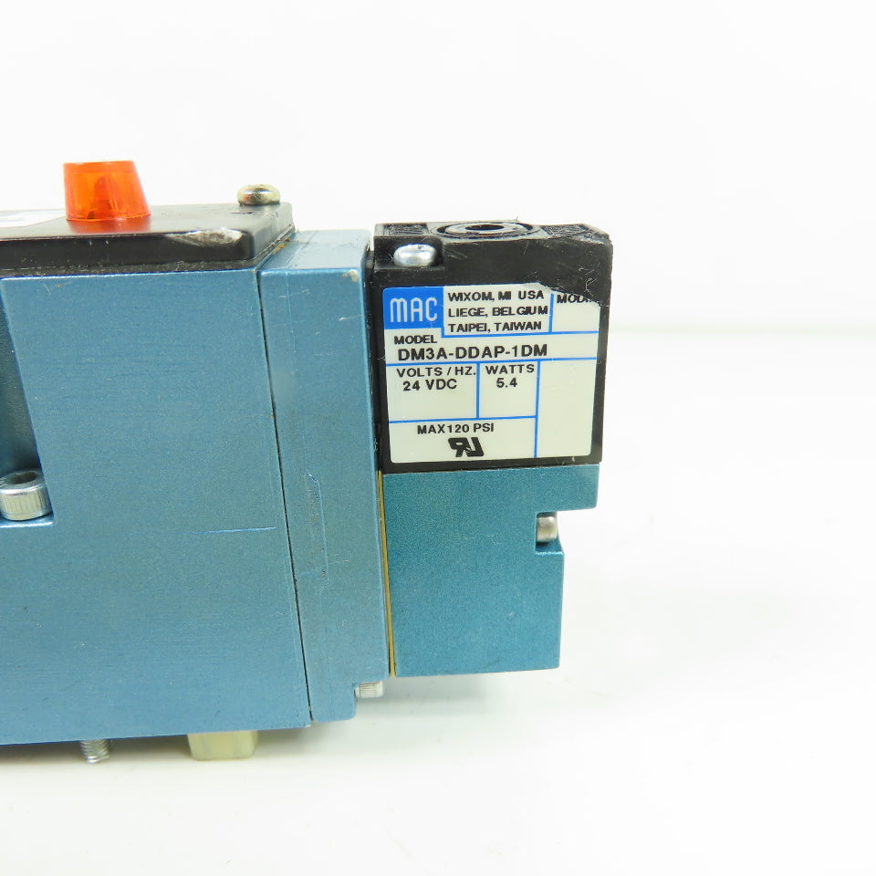MAC 93A-BAB-000-DM-DDAP-1DM 5/2 Way Solenoid Valve 24VDC 5.4W 120 PSI