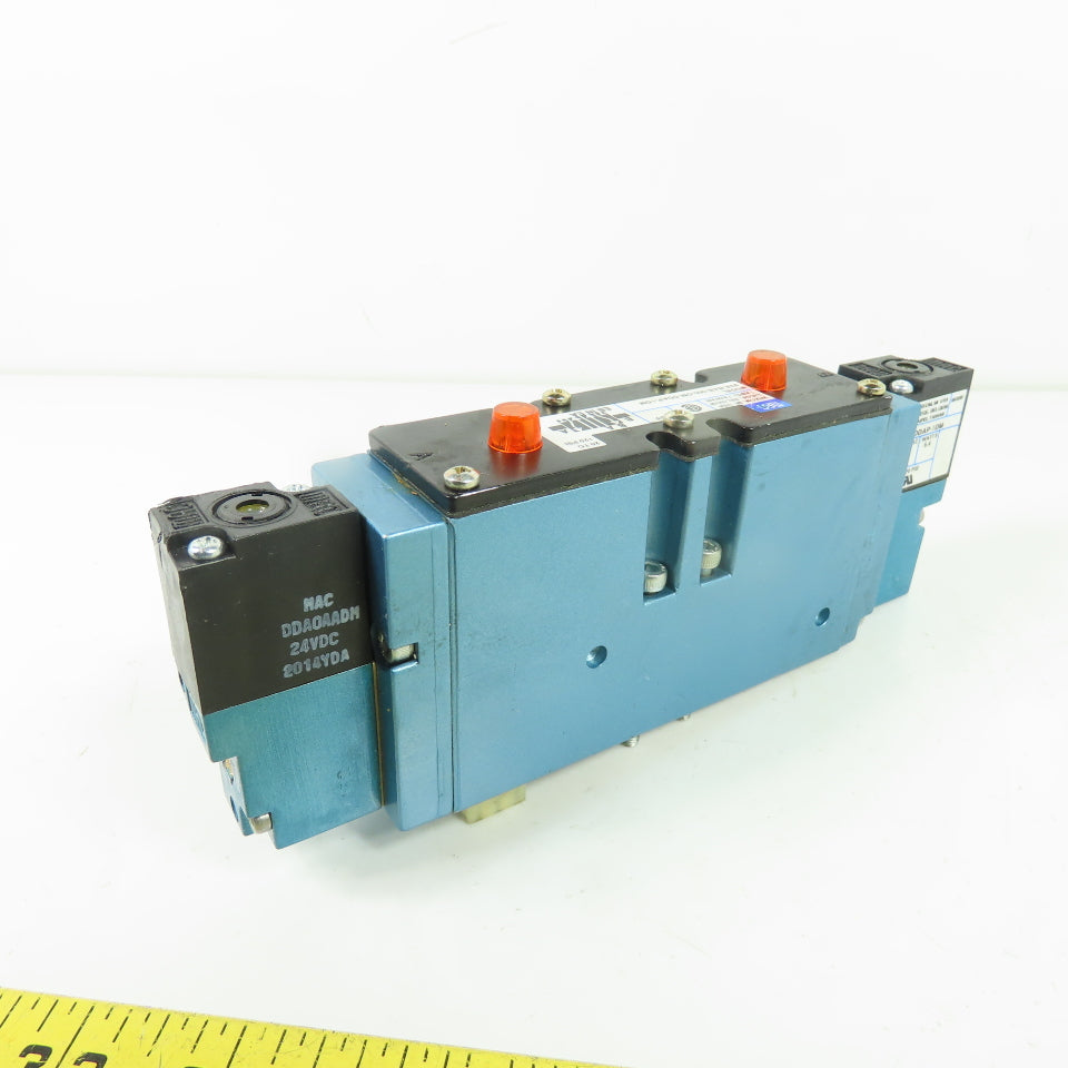 MAC 93A-BAB-000-DM-DDAP-1DM 5/2 Way Solenoid Valve 24VDC 5.4W 120 PSI