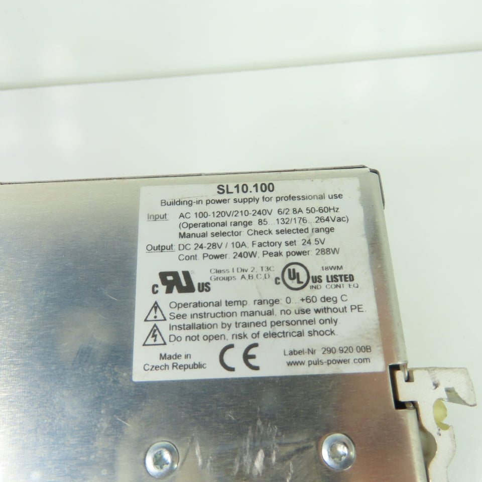 PULS SL10.100 Power Supply 24V 10A Output 100-240V Input