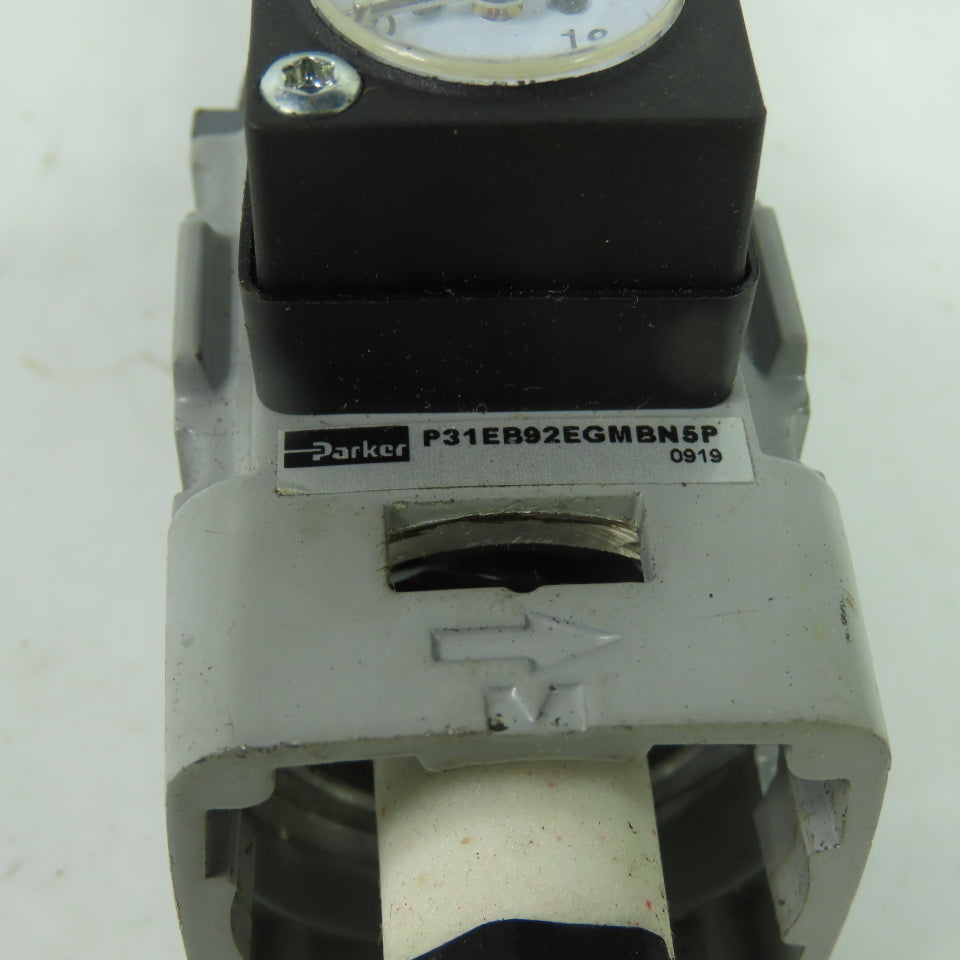 Parker P31EB92EGMBN5P Air Pressure Regulator W/ Gauge 150 PSIG 1/4" NPT