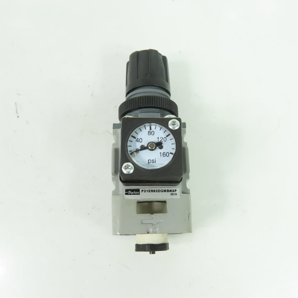 Parker P31EB92EGMBN5P Air Pressure Regulator W/ Gauge 150 PSIG 1/4" NPT