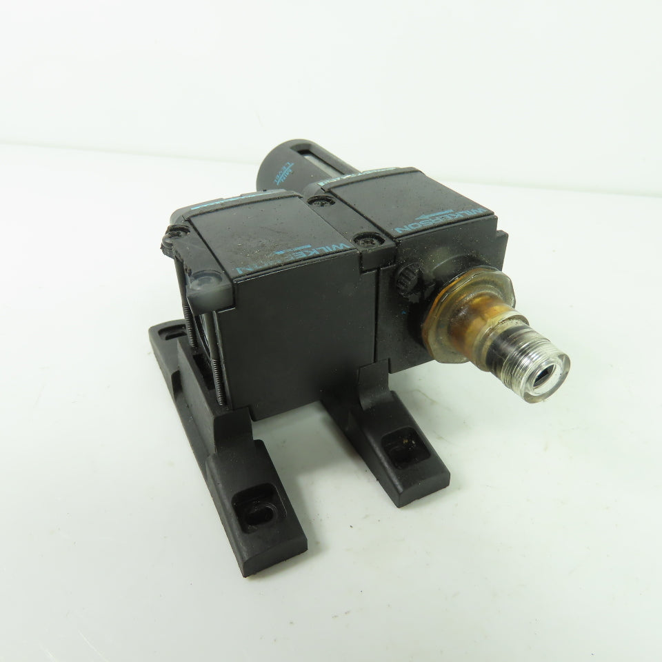 Wilkerson F08-02-SK00 L08-02-KK00 Pneumatic Air Filter Lubricator 150PSI 1/4"NPT
