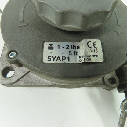 5YAP1 Retractable Tool Spring Balancer 1-2lb Capacity 5ft