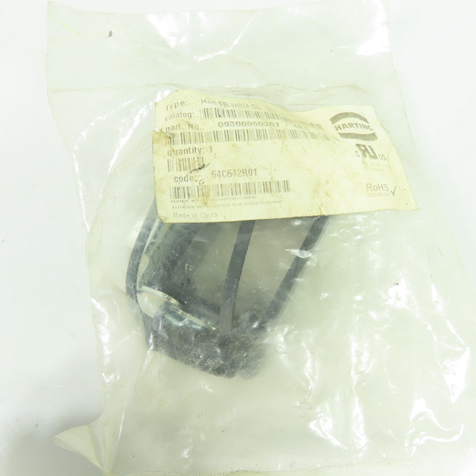 Harting Han 6B-HBM-SL 09300060301 Han 6B Bulkhead Mounted Connector Housing