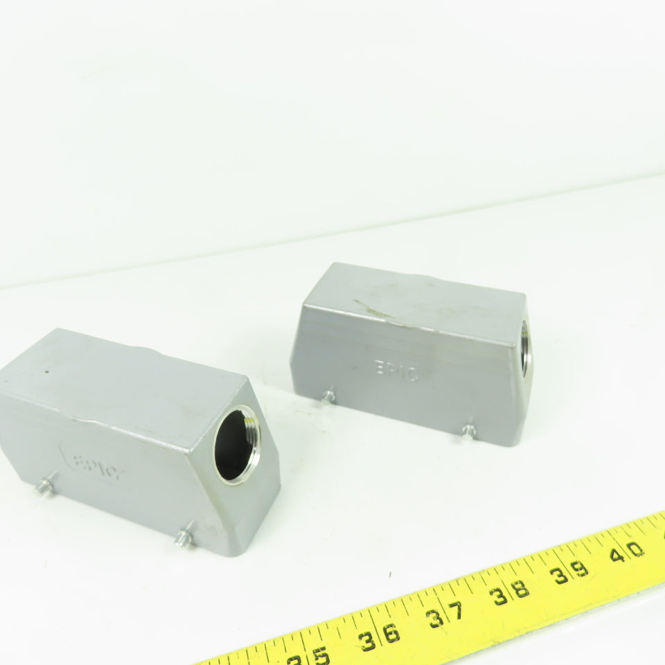 Epic Industrial Connector Side Entry Hoods Lot of 2