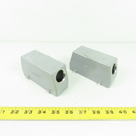 Epic Industrial Connector Side Entry Hoods Lot of 2