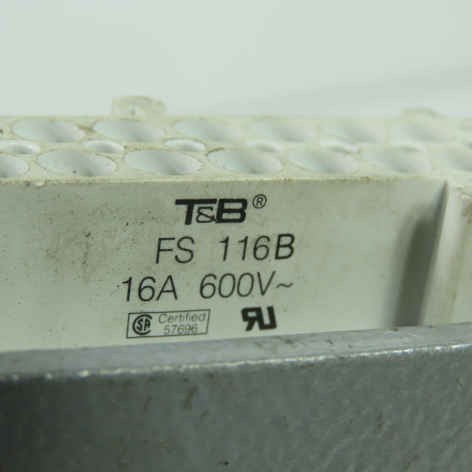 Thomas & Betts FS 116B SH 616 MV 16-Pin Connector Hood Insert 16A 600V