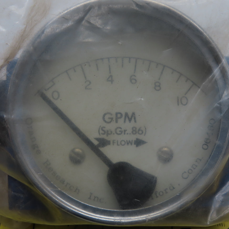 Orange Research 2321FG-1A-2.5L Differential Pressure Flow Meter 0-10 GPM 3000PSI