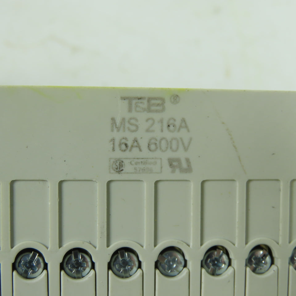 T&B MS 216A 16-Pin Male Heavy Duty Connector Insert 16A 600V