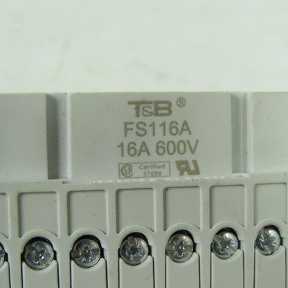 Thomas & Betts FS116A 16-Pin Female Connector Insert 16A 600V
