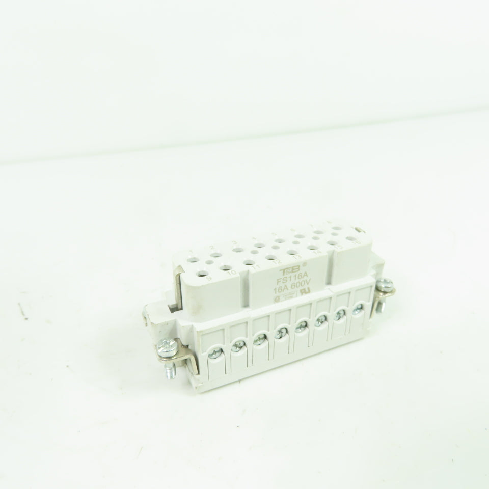 Thomas & Betts FS116A 16-Pin Female Connector Insert 16A 600V
