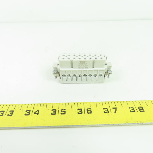 Thomas & Betts FS116A 16-Pin Female Connector Insert 16A 600V