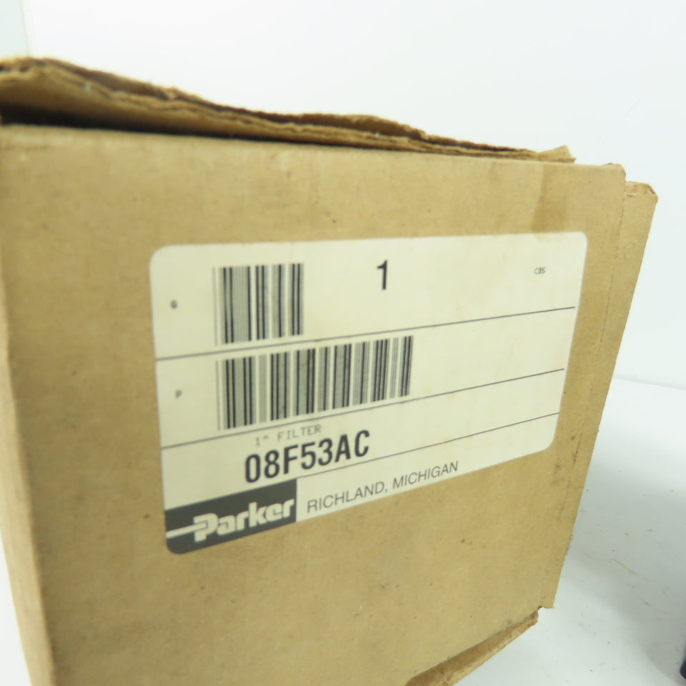 Parker 08F53AC Pneumatic Airline Filter 1" NPT 250PSI 175F