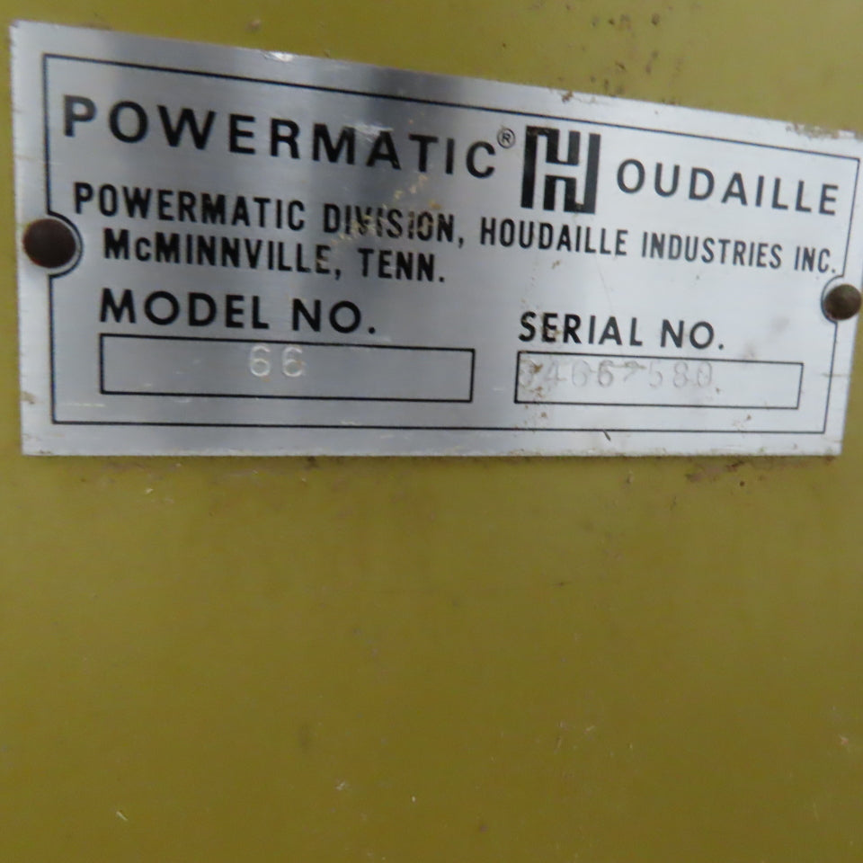 Powermatic Model 66 10" Tilting Arbor Table Saw 208-230/480V 3Ph 5Hp