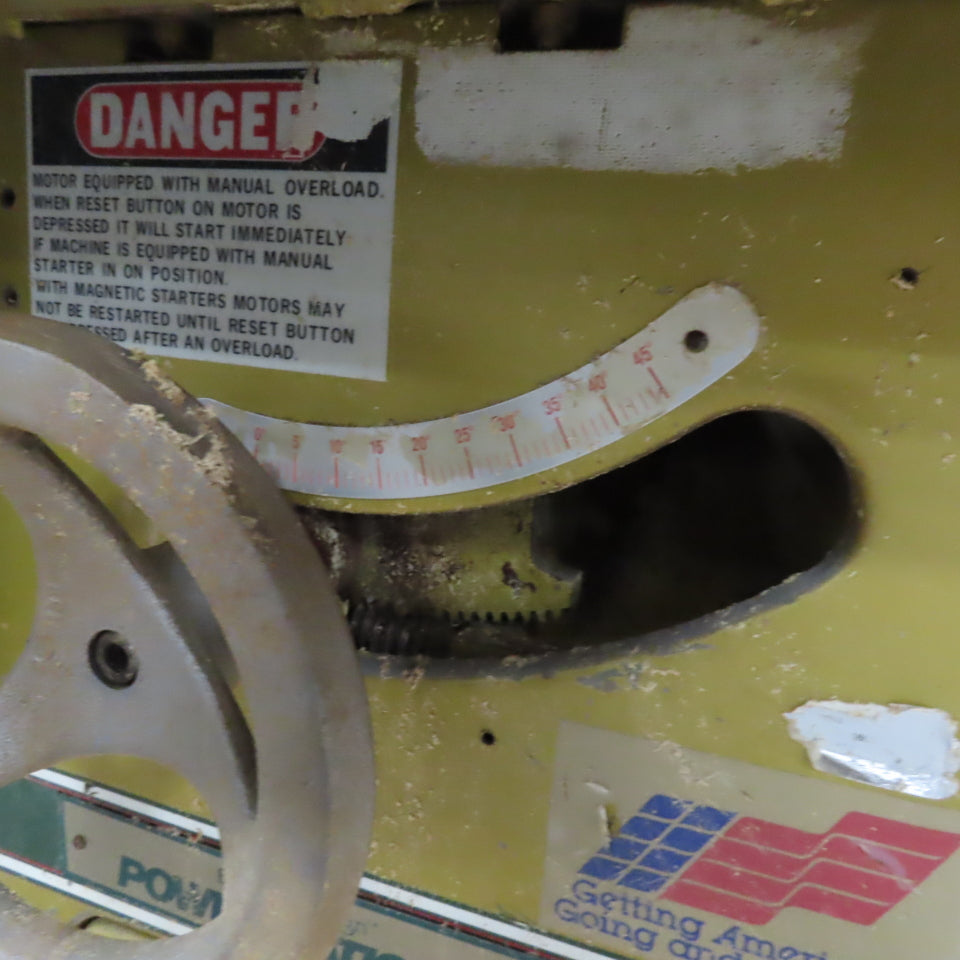 Powermatic Model 66 10" Tilting Arbor Table Saw 208-230/480V 3Ph 5Hp