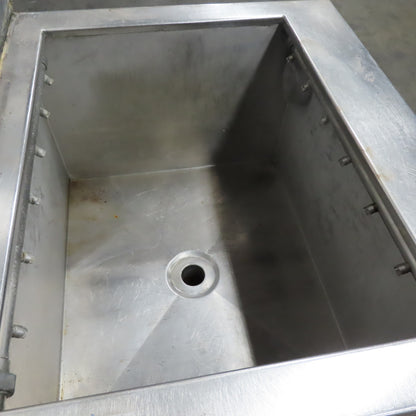 Bluewave 30 Gallon Stainless Steel Industrial Wash Tub W/ Sprayers
