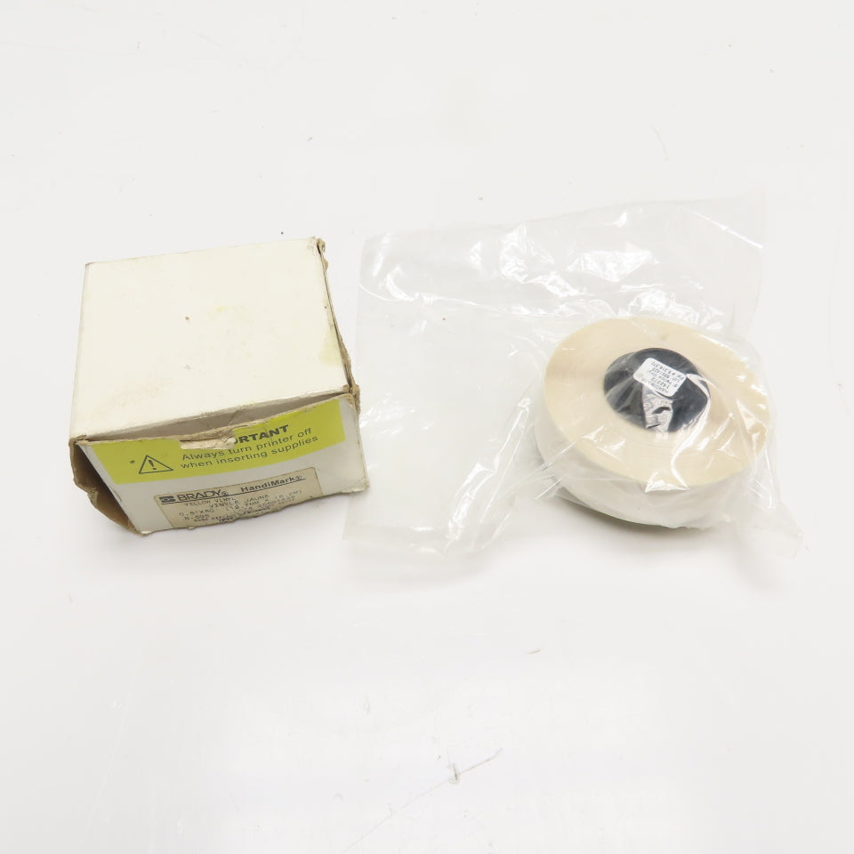 Brady 142272 B-595 Yellow Vinyl HandiMark Label Tape 0.5" x 50'
