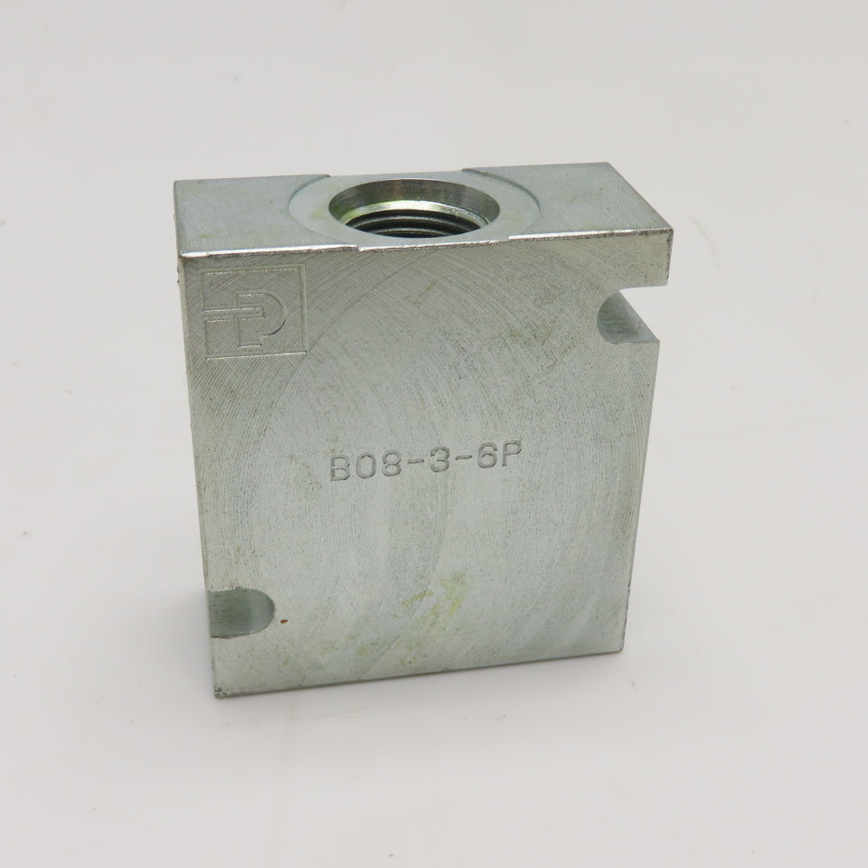 Parker B08-3-6P Hydraulic Manifold Block -6 SAE