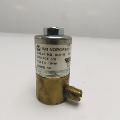 IMI Norgren U341116 Solenoid Valve 120/60 110/50 5/32" Orifice 1/8" NPT