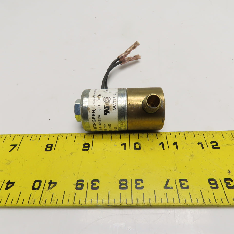 IMI Norgren U341116 Solenoid Valve 120/60 110/50 5/32" Orifice 1/8" NPT