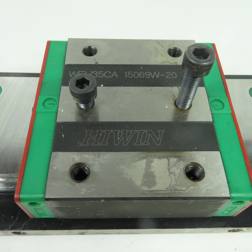 HIWIN 15069W-20 WEH35CA Linear Guide Block and Rail Assembly