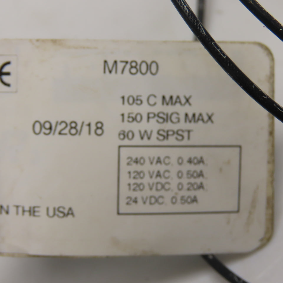 Madison M7800 Single Point Liquid Level Switch 24/120VDC 120/240VAC