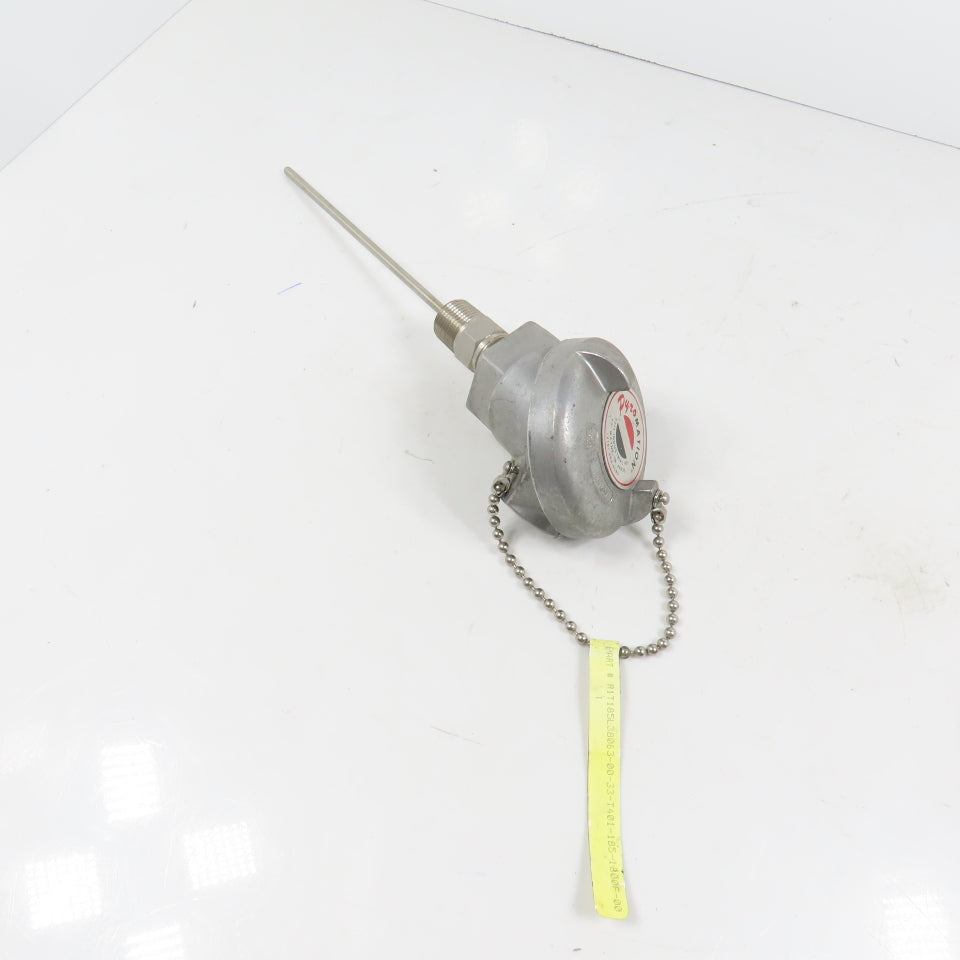 Pyromation 401-185-1800F-00 Temperature Transmitter 0-200°F 6.5" Probe