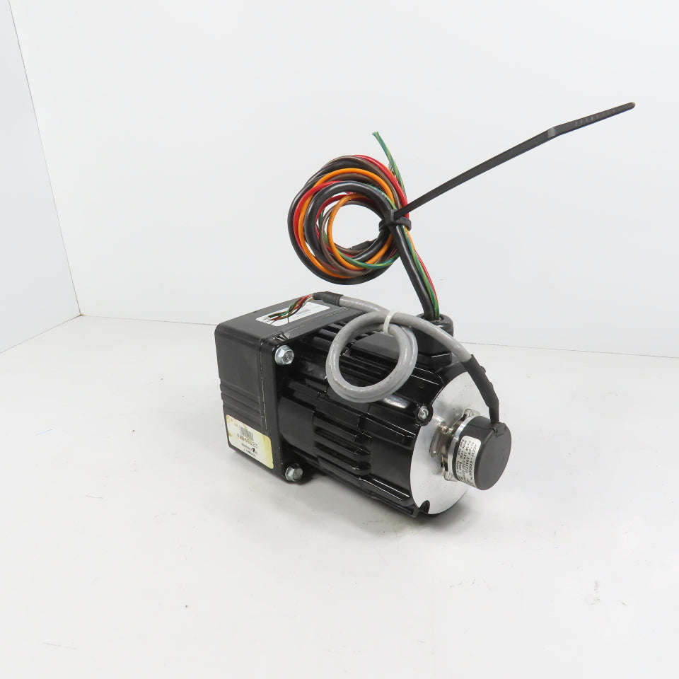Bodine 34B3FEBL-W2 24VDC 1/5HP Gear Motor 20.4:1 Ratio 77 Lb-in 123RPM + Encoder