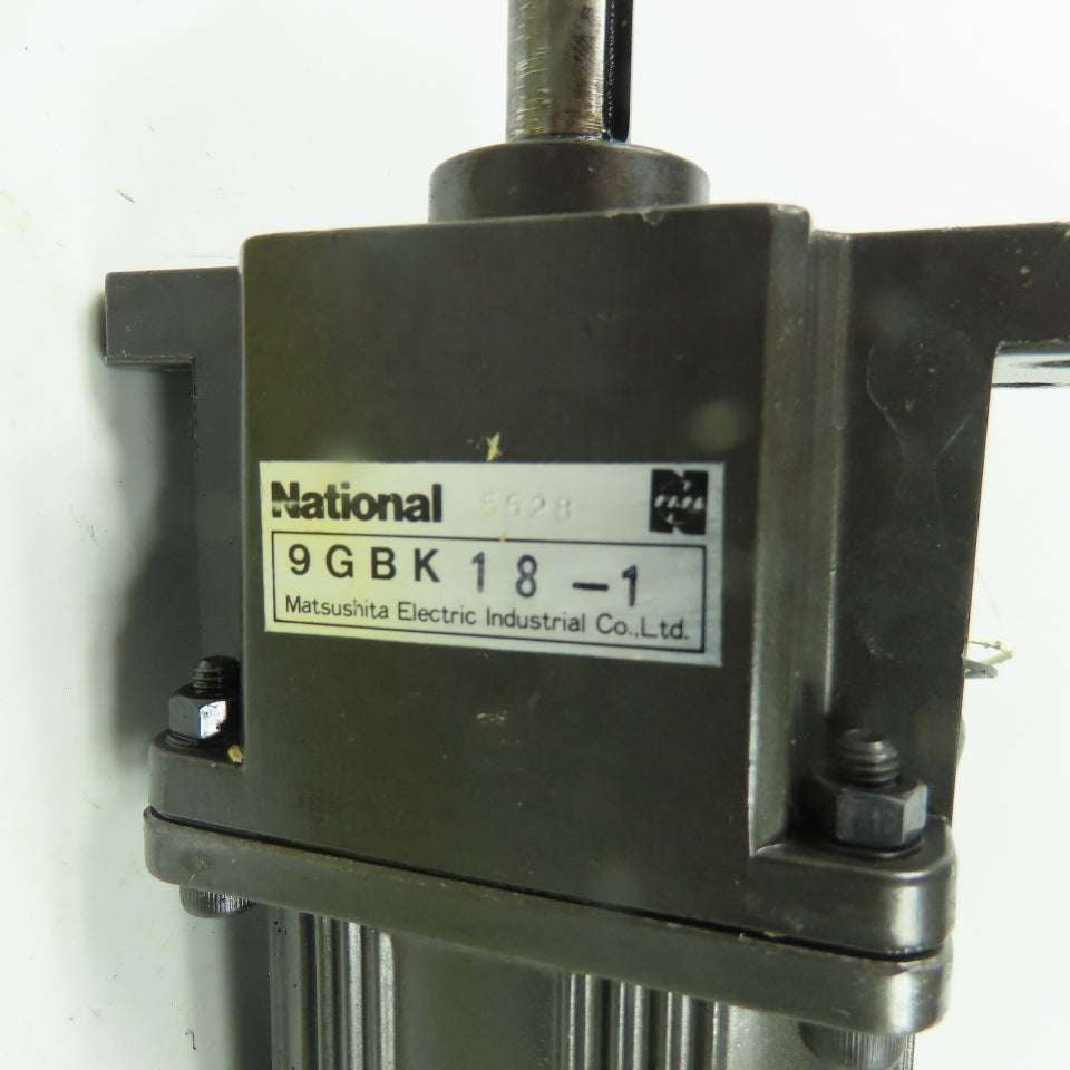 National 9GBK18-1 9IK100GP-3 100W Induction Gear Motor 100V 1280/1585RPM