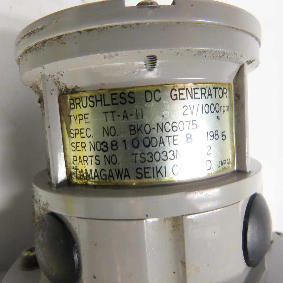 Mitsubishi HD 81-12S Permanent Magnet DC Servo Motor W/ TT-A-II Generator