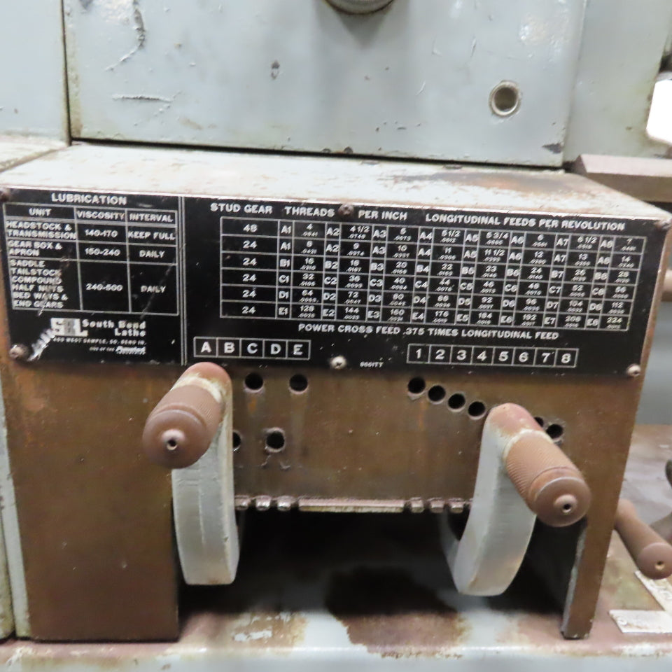 South Bend Fourteen 14" Swing Tool Room Lathe 36" Between Centers Broken Casting