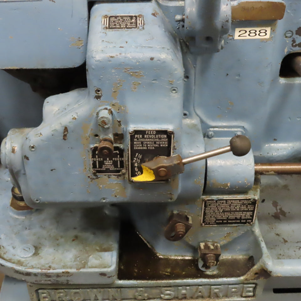 Brown & Sharpe No 2 12" Swing Screw Machine Lathe 14"BC 6 Tool Turret 208V 3Ph
