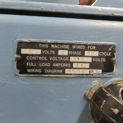 Brown & Sharpe No 2 12" Swing Screw Machine Lathe 14"BC 6 Tool Turret 208V 3Ph