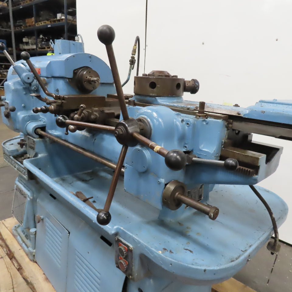Brown & Sharpe No 2 12" Swing Screw Machine Lathe 14"BC 6 Tool Turret 208V 3Ph