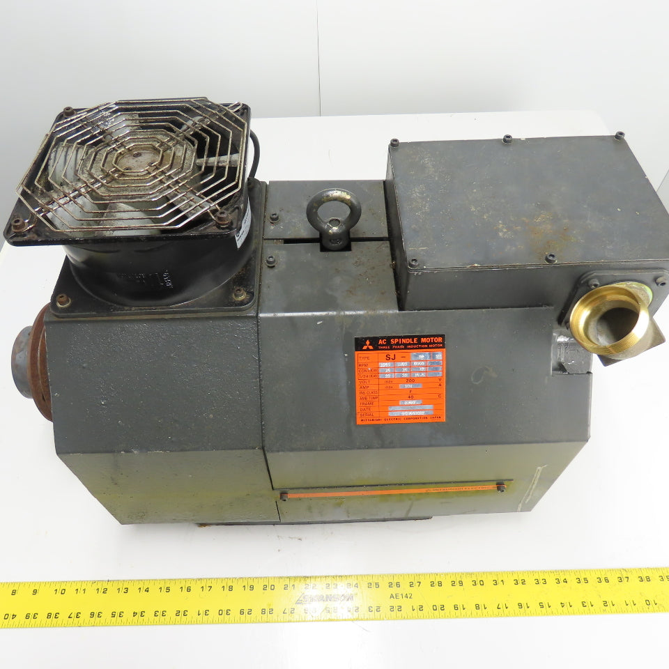 Mitsubishi SJ-22 16.5/22kW AC Spindle Motor 200V 5000RPM 3Ph