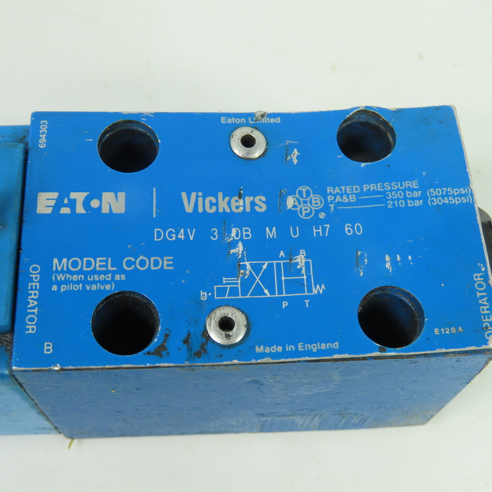 Eaton Vickers DG4V-3-0B-M-U-H7-60 Directional Control Valve 24VDC 30W
