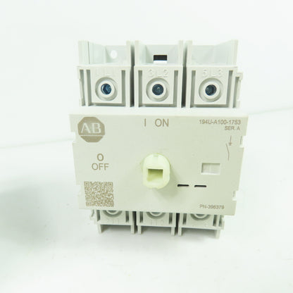 Allen-Bradley 194U-A100-1753 100A Non Fusible Safety Disconnect Switch 3Ph 600V