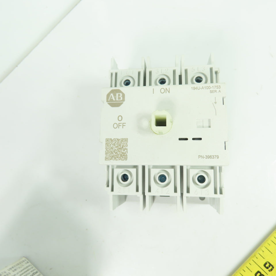Allen-Bradley 194U-A100-1753 100A Non Fusible Safety Disconnect Switch 3Ph 600V