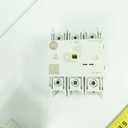 Allen-Bradley 194U-A100-1753 100A Non Fusible Safety Disconnect Switch 3Ph 600V