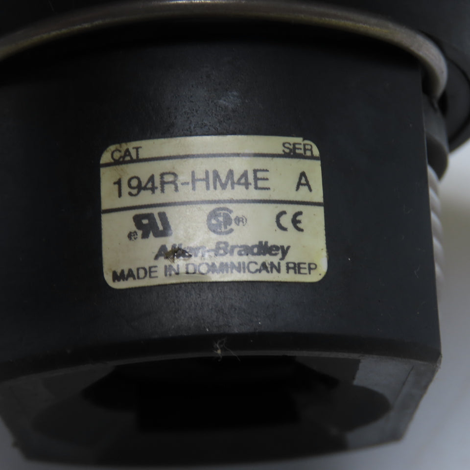 Allen-Bradley 194R-HM4E NEMA 3R 4 4X 12 Red Yellow Rotary Operating Handle
