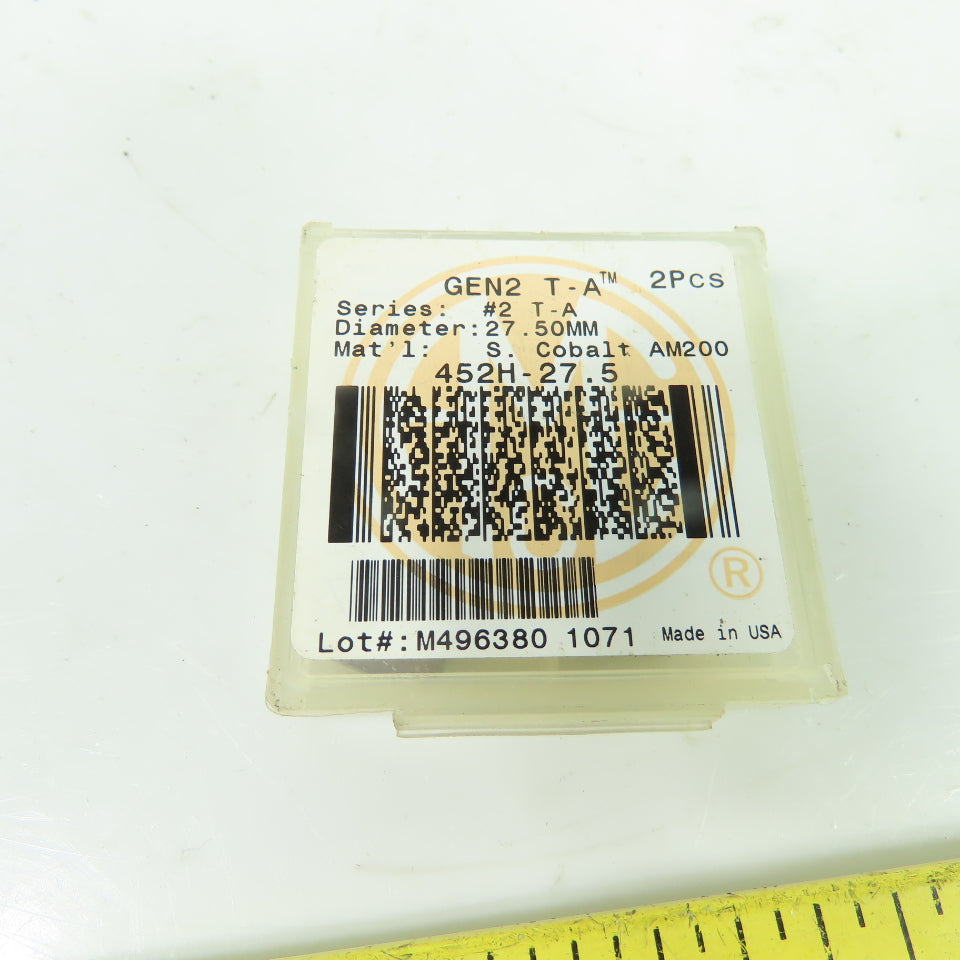 Allied Machine 452H-27.5 GEN2 T-A Drill Insert 27.50mm Super Cobalt AM200 Lot/2