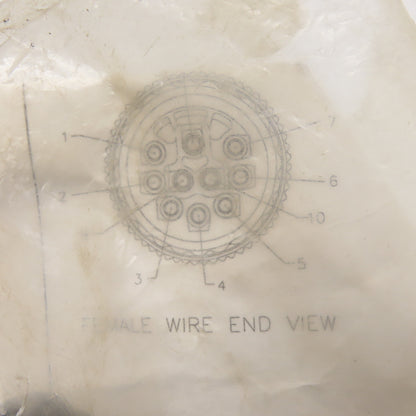 Turck B 71101-0/21 Straight Female 1-1/8" Minifast 10-Pin Connector