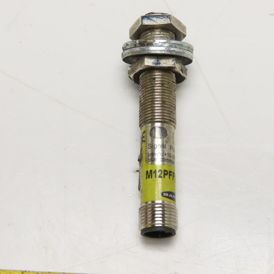 Banner 77191 M12PFF25Q8 12mm Barrel-Mount Photoelectric Sensor 10-30VDC