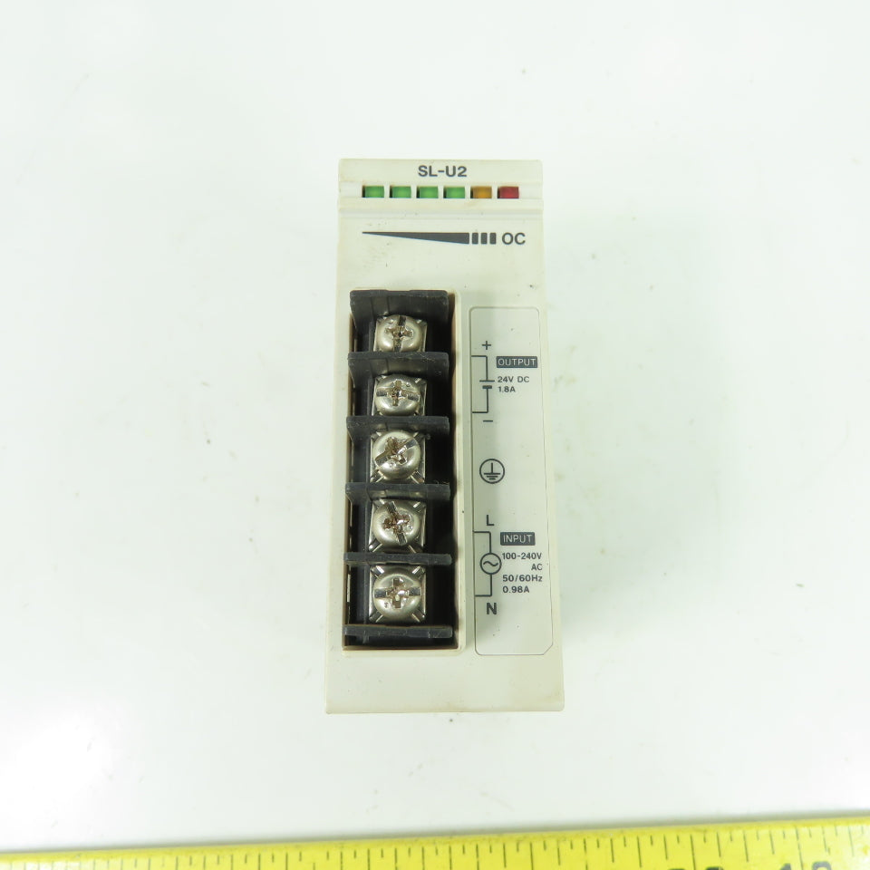 Keyence SL-U2 Power Supply Module 100-240VAC Input 24VDC 1.8A Output Class 2