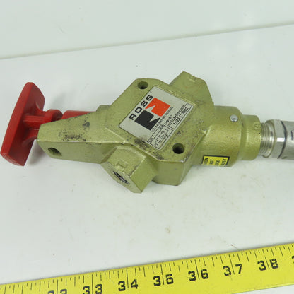 ROSS 1523C3002 L-O-X LockOut & Exhaust Pneumatic Valve 0-20 BAR 3/8" NPT