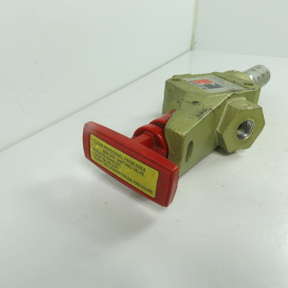 ROSS 1523C3002 L-O-X LockOut & Exhaust Pneumatic Valve 0-20 BAR 3/8" NPT