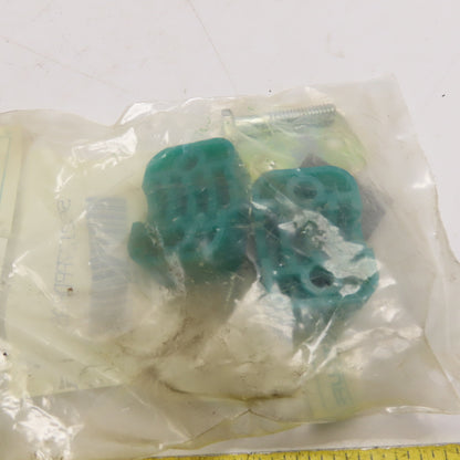 Stauff SP2127PPDPAS Standard Series Pipe Clamp Kit Green Polypropylene